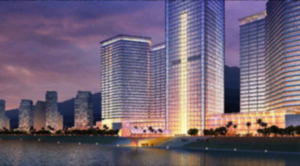 Clock Tower on Beachfront in Dubai